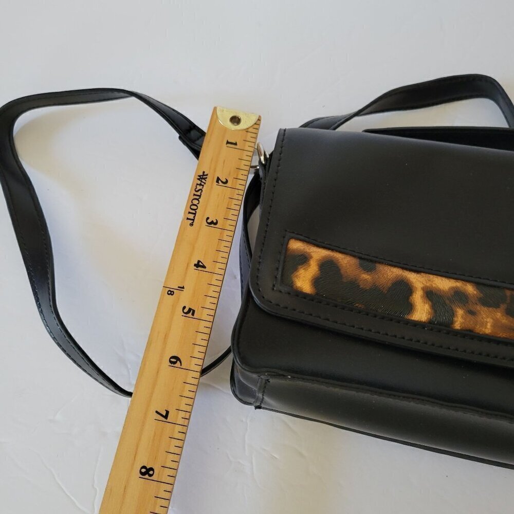 Merona Satchel Black animal print Women shoulder bag One Size - Picture 7 of 15